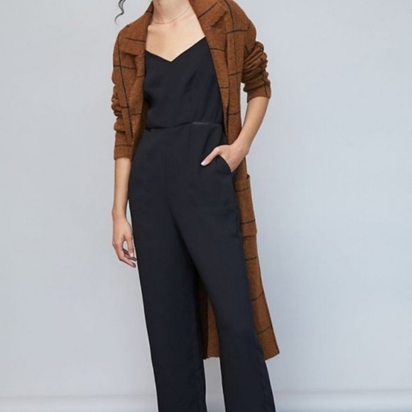 NWT Maeve x Anthropologie Magdalena Spaghetti Strap V-Neck High Rise Jumpsuit 6 - Picture 12 of 12